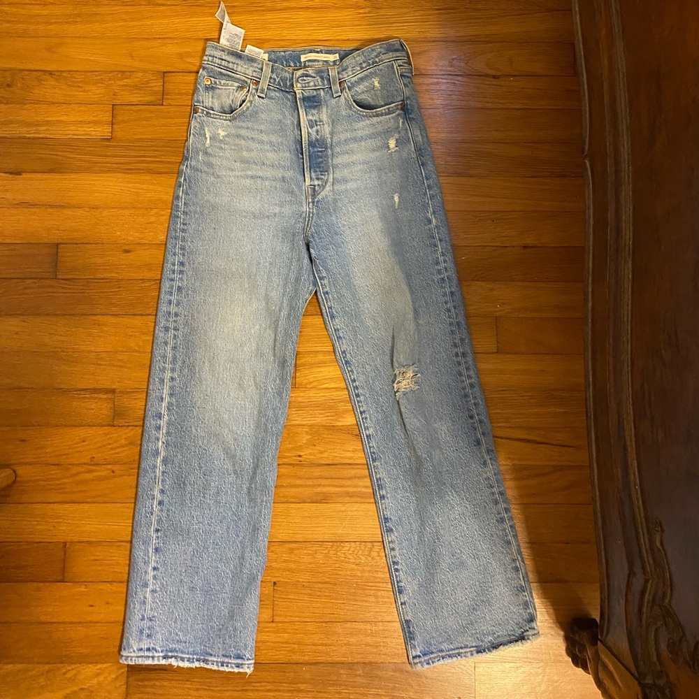 Levi Ribcage Straight Ankle Jeans